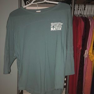 Pink 3/4 sleeve shirt